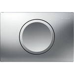 Pulsador serie Delta15 de Geberit. Descarga interrumpible: Cromado mate